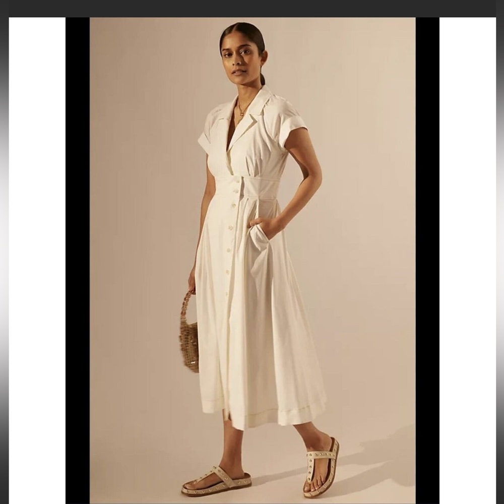 Maeve Poplin Midi Shirtdress - Anthropologie